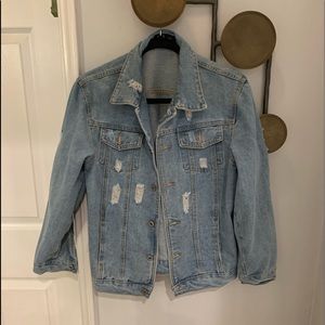 Denim Eye Patch Jacket
